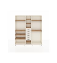 Arges Dolap 10 Raflı 6 Çekmeceli 3 Askılı 220x30x243 Aytaşı-Çam/Aytaşı