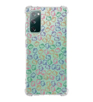 Samsung Galaxy S20 Fe  Köşe Korumalı Antişok Kapak Hello Kitty Tasarımlı Şeffaf Silikon Kılıf