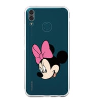 Huawei Y9 2019  Kamera korumalı Kapak Minnie Mouse Tasarımlı  Şeffaf Kılıf