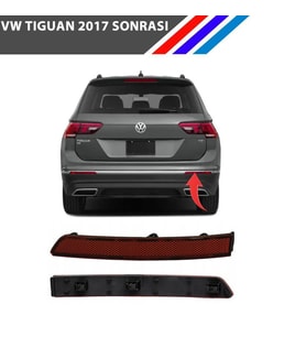 Volkswagen Tiguan Arka Tampon Reflektörü 2017 Sonrası - Sağ