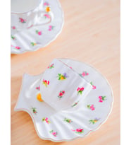 Acar Laduree 6 Kişilik Porselen Kahve Fincan Takımı 8168 (Çok Renkli)