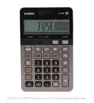 Casio JS-40B Profesyonel 14 Hane Masa Üstü Hesap Makinesi
