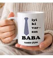 eJOYA Babalar Günü Temalı Kişiye Özel Kupa Bardak 116528