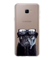 PrintiFy Samsung Galaxy J4 Core ile Uyumlu 1mm Slim Fit Köpek 3 050f Baskılı Şeffaf  Kılıf