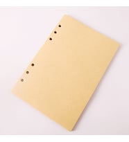 River World Çizgisiz Desenli Deri Yaprak Defter