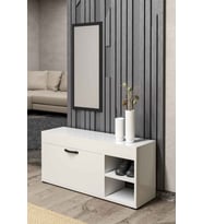 Ayakkabılık Dolabı Beyaz 90 cm