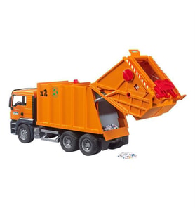 Bruder Oyuncak Mantgs Çöp Kamyonu Turuncu Br03760