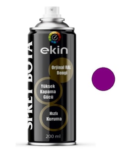 Sprey Boya 200 ML Mor Parlak Yüksek Kapatıcı