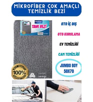 Sağdıç Saraciye Mikrofiber Jumbo Boy Oto Kurulama Tank Bezi 50x70 sağdıçfiberhrn01
