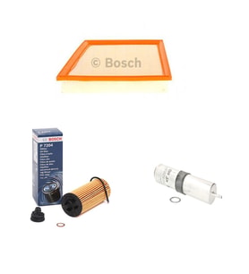 Bosch Filtre Bakım Seti BMW 2 SERİSİ 216 D Dizel 2014+ Hava + Yağ f. + Yakıt Filtre Mahle