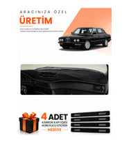 BMW E28 (1981-1988) Uyumlu Torpido Koruma Örtüsü Oto Kılıfı - Siyah