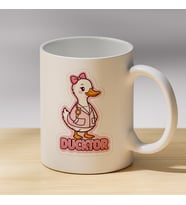Ducktor Yazılı Hemşire Ördek Baskılı Porselen Kupa - Sağlık Çalışanlarına Hediye Kupa