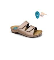 Ceyo 9946 Topuk Jelli Anatomik Taban Kadın Terlik Vizon 36-40