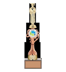 ODAK KUPA - Figürlü Kupalar - Mezuniyet Erkek Figürlü Kupalar FG-036 C - 37 cm
