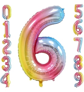 Gitti 6 Rakam 32 inc 80 cm Gokkusagı Folyo Balon