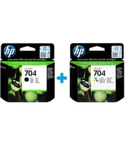 704 Siyah CN692AE + HP 704 Renkli CN693AE Orijinal Kartuş Seti