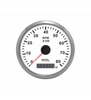 Mors Devir Göstergesi ve Motor Saati 8000rpm Siyah (STD)