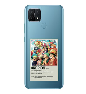 Oppo A15 / A15S Uyumlu One Piece Desenli Şeffaf Telefon Kılıfı