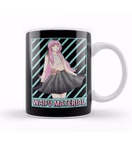 Waifu Material Anime Girl Japanese Cute Senpai Pun Kupa Bardak Porselen