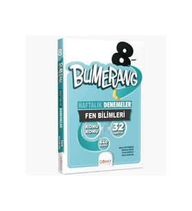 Günay Yayıncılık Günay Yayınları 8.sınıf Lgs Bumerang 32 Haftalık Fen Bilimleri De (Çok Renkli)