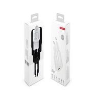 USB ADAPTÖR + Apple Lightning Girişli Telefon Tabletler için Hızlı Şarj ve Data Veri Aktarım Kablosu (Beyaz)