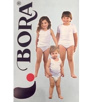 Erkek Bebek Çocuk  % 100 Penye Pamuk  Bisiklet Yaka Fanila