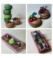 PARİS MACARON MUM (Vizon - Yeşil)