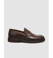 %100 Hakiki Deri Kahverengi Erkek Klasik Loafer Ayakkabı