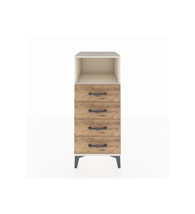 Hyperion Komodin Tek Raflı 4 Çekmeceli 44x44x106 Aytaşı-Çam