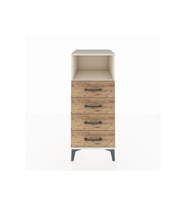 Hyperion Komodin Tek Raflı 4 Çekmeceli 44x44x106 Aytaşı-Çam