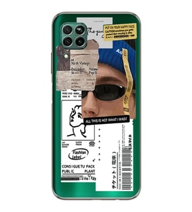 Huawei P40 Lite Uyumlu Baskılı Yumuşak Silikon Şeffaf Telefon Kılıfı