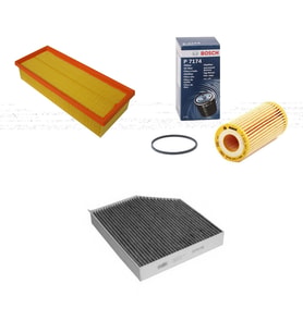 Bosch Filtre Bakım Seti Audi A5 1.8 TFSI CJEB Motor için 2009-2015 Hava + Yağ f. + Polen Filtre Sardes