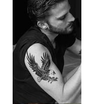 Büyük Boy Kartal Geçici Dövme