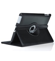 Apple iPad 7. Nesil Kılıf 360 Dönebilen Standlı Case A2197 A2198 A2200 (Siyah)