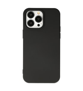 Apple İphone 14 Pro Max Kılıf Nano İçi Kadife Silikon - Siyah