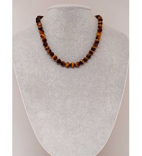 Kaplangözü Taşı Faset Kesim Royal Kolye 8mm (Klipsli) (39555)