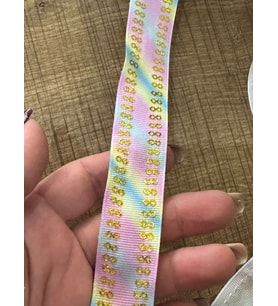 EN 3 CM PUL PAYETLİ RENKLİ ŞERİT DİKİŞ GİYİM HOBİ AKSESUARI (Lila)