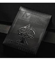 MPC Aqua Black Invisible Premium Oyun Kağıdı iskambil Kartları Destesi (Karışık)