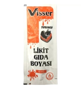 Visser Likit Gıda Boyası Turuncu 12 ml