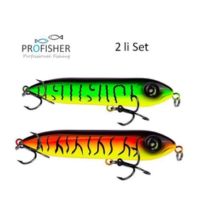 PROFISHER Yılan Kafa Sert Yapay Yem 16 gr 1,05 cm Florecent 2 li Set