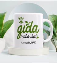 Gıda Mühendisine Hediye Kupa Bardak Beyaz 001