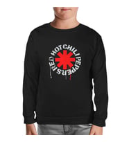 Red Hot Chili Peppers - Logo Siyah Çocuk Sweatshirt