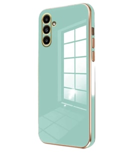 Newface Samsung Galaxy M15 Kılıf Volet Silikon - Açık Yeşil