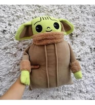 45 Cm Bebek Yoda Peluş Yastık - Baby Yoda Peluş - Star Wars Peluş (Karışık)