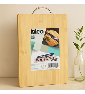 Bambu Kesme Panosu 24x34x1.7 cm - Metal Kulplu
