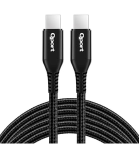 QPORT Q-TYPE-C3 3M TYPE-C 100W SUPER HIZLI PD SARJ VE DATA KABLOSU