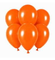 Turuncu Renk Lateks Pastel Balon (30 cm) - 6 Adet