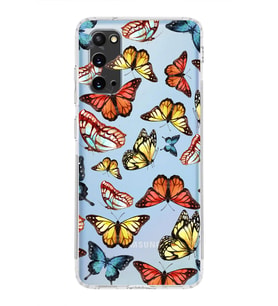 PrintiFy Samsung Galaxy S20 ile Uyumlu Water Color 2  Kamera Korumalı Şeffaf  Kılıf