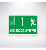 Yangın Çıkış Merdiveni Üstte