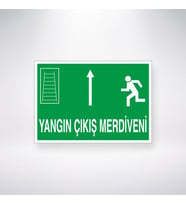 Yangın Çıkış Merdiveni Üstte